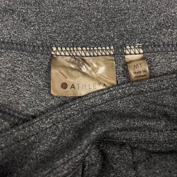 Athleta Bettona Classic Bootcut Yoga Pants Charcoal Gray Stretch Medium Tall MT - Picture 4 of 10